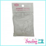 BUTTON - BAG BUCKLE-CIRCLE-PLASTIC-1CM & 2CM (WHITE)
